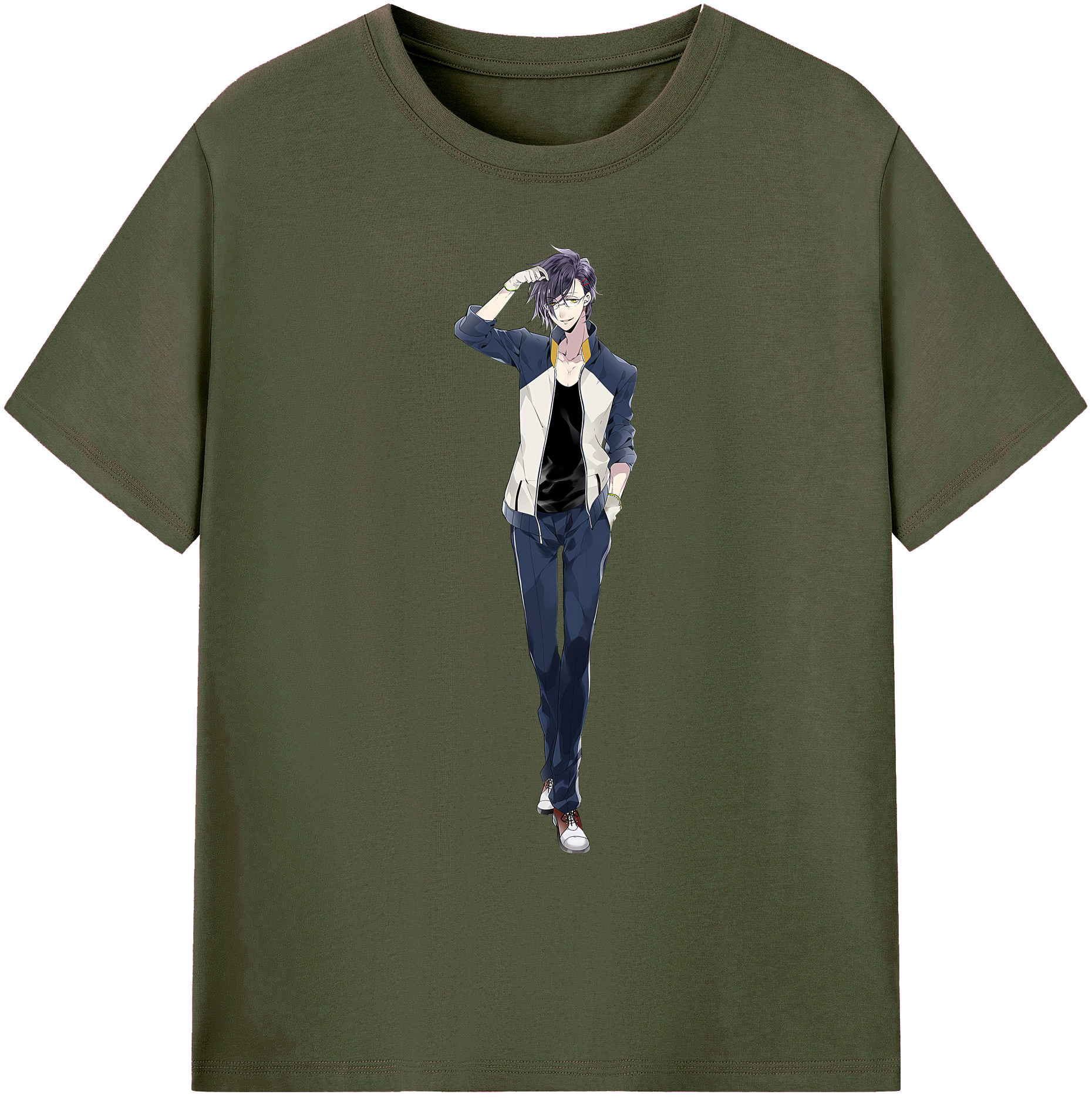 （画像用） 刀剣乱舞 Touken Ranbu 綿100％ メンズ半袖Tシャツ｜肌触りやわらか＆通気性